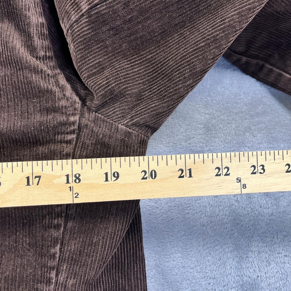 Vintage 90s  Banana Republic Pea Coat  XS Brown Corduroy Jacket Double Breasted - Picture 6 of 9